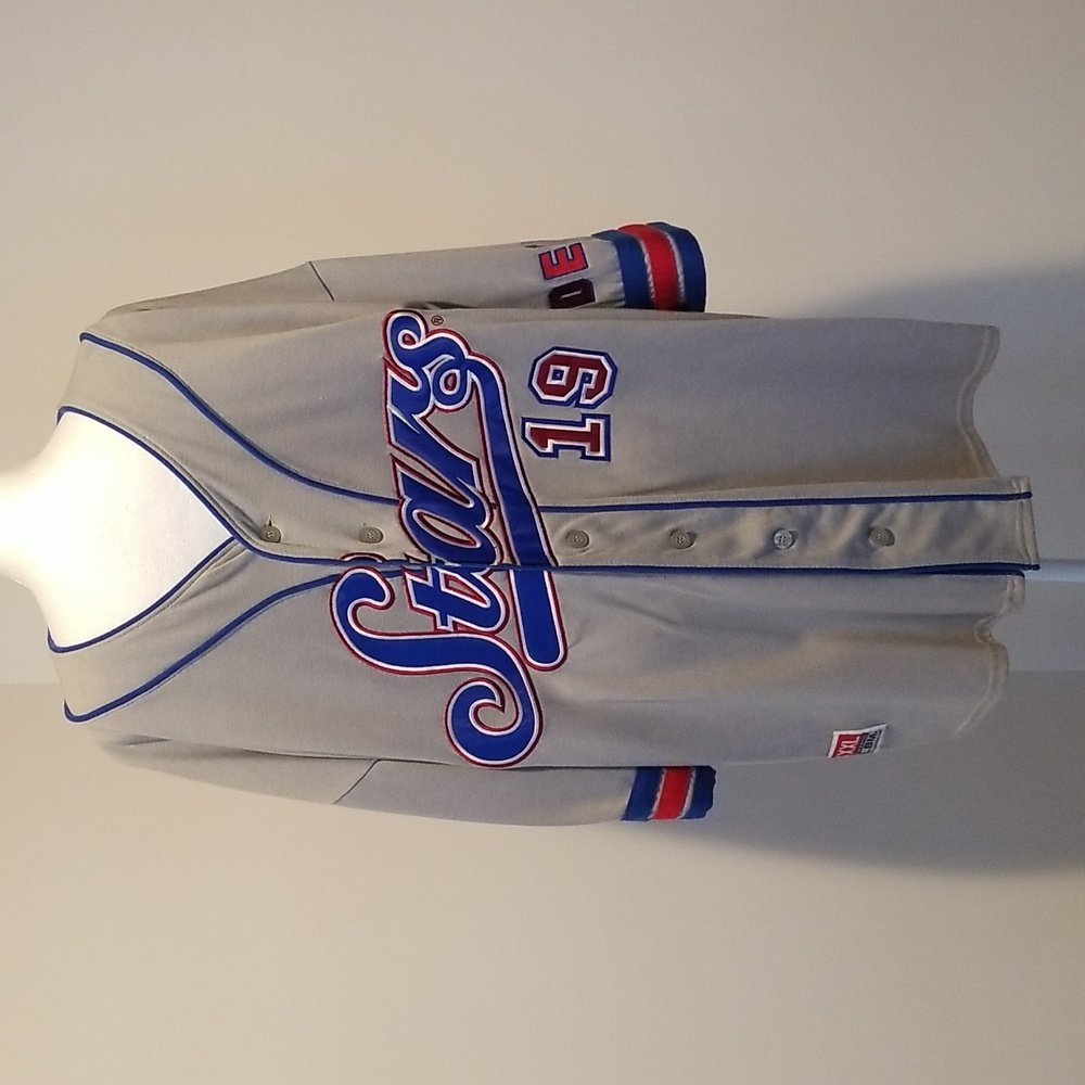NWT! Big Boy Headgear Negro League Detroit Stars NLBM Gray, Red and Blue Jersey